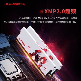 JUHOR 玖合 DDR4 星舞32G(16Gx2)3200套装 海力士C16 台式机内存条