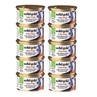 素力高 SolidGold）椰子油系列进口猫罐头 猫咪主食罐猫湿粮 鸡肝85g*10罐