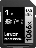 Lexar 雷克沙 SD卡相机内存卡 4K高清微单反摄像储存卡 V30 UHS-I高速sd卡大卡 SD卡 1TB SDXC 160MB/s 新升级高速1066X