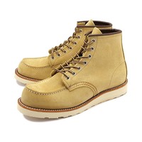 RED WING 红翼 日本直邮REDWING 红翼男士经典米色系带短靴 8833