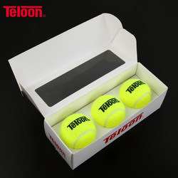 Teloon 天龙 带线网球训练器初学者单人自打训练球回弹球3只盒装 带线网球-带绳（3只/盒）