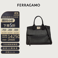 菲拉格慕 Ferragamo）女士STUDIO牛皮革手提包0714447礼盒 礼物