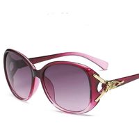 卓寓 2023年防晒偏光太阳眼镜女遮阳墨镜骑车开车大脸显瘦太阳镜 亮红框