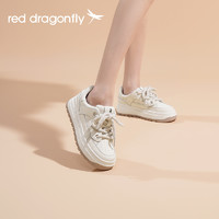 红蜻蜓 厚底板鞋女2023秋季新款增高小众小白鞋潮流时尚运动女鞋