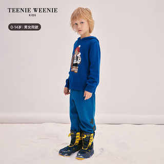 Teenie Weenie Kids小熊童装男女童宝宝连帽套头毛衣 宝蓝色 150cm