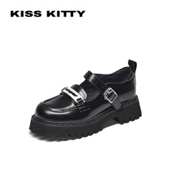 Kiss Kitty KISSKITTY玛丽珍女鞋2023新款学院风JK制服鞋厚底单鞋百搭乐福鞋