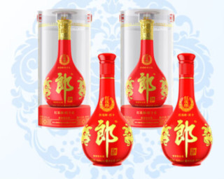 LANGJIU 郎酒 红10双支+红15双支  53%vol 酱香型白酒 500ml*4瓶 组合装