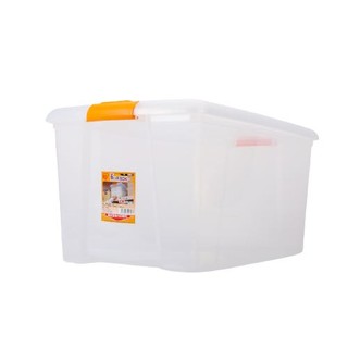IRIS 爱丽思 TB-43 塑料收纳箱 28L 橙色/透明