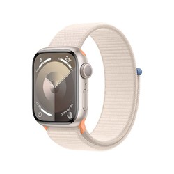 Apple 苹果 Watch Series 9 智能手表41毫米星光色铝金属表壳 星光色回环式运动表带MR8V3CH/A