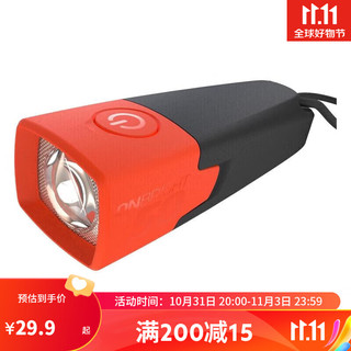 DECATHLON 迪卡侬 户外运动迷你家用LED远射干电池露营小手持灯FOR2红色-2754256