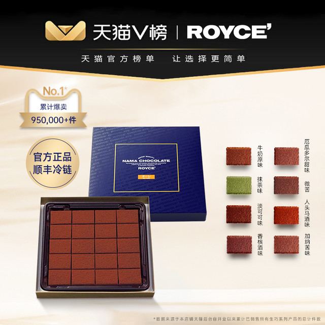 ROYCE' 若翼族 生巧克力 牛奶味 125g 礼盒装