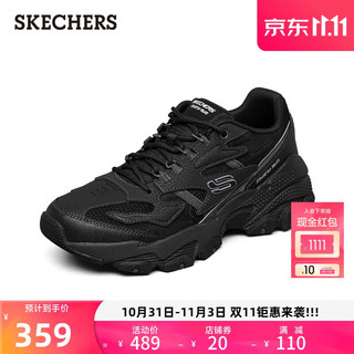 SKECHERS 斯凯奇 D'LITES系列 Sparta-Max 男子休闲运动鞋 237121/BBK 全黑色 45