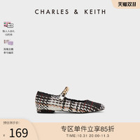 CHARLES & KEITH CHARLES＆KEITH22秋季新款CK1-70580190复古链条珍珠玛丽珍鞋女