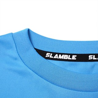 移动端、京东百亿补贴：SLAMBLE 新款FIT训练运动T恤男圆领速干男投篮球服跑步上衣 黑色 XL