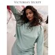 VICTORIA'S SECRET 宽松舒适家居套头长款秋冬睡衣女套装Ⅴ 4WAC鼠尾草绿 11208209 XS