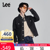 Lee XLINE舒适版黑色骑士牛仔外套男LMT007072100-607 黑色 M