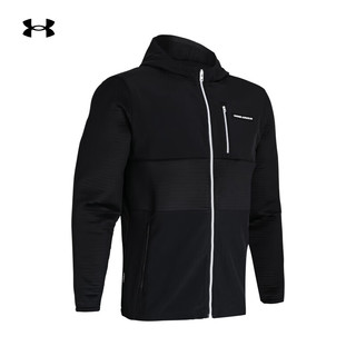 安德玛 UNDERARMOUR）秋冬Storm Daytona男子全拉链高尔夫运动外套1379722 黑色001 L