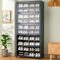 MU MA REN 木马人 家用鞋柜玄关柜鞋架换鞋凳简易隔断柜收纳鞋盒阳台防尘门厅柜鞋橱 十一层80长