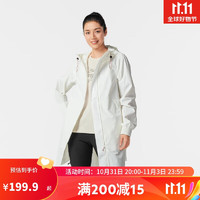 DECATHLON 迪卡侬 防水夹克女长款防风透气女式透白色L-4758826