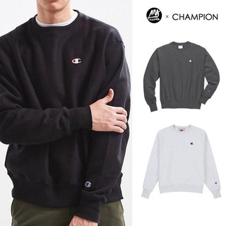 Champion 低价清仓Champion冠军美版加绒圆领卫衣男刺绣双标logo套头衫