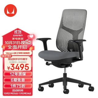 赫曼米勒 HERMAN MILLER）Verus人体工学椅 电脑椅 办公椅 座椅  碳黑色