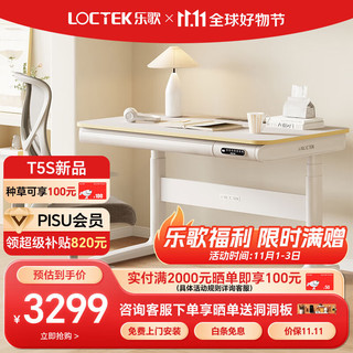 Loctek 乐歌 电动升降桌卧室桌子升降书桌学习写字桌 家用青少年桌T3plus