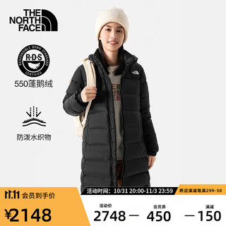 北面TheNorthFace北面羽绒外套女秋冬鹅绒填充|4U7U JK3/黑色 M/160