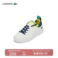 LACOSTE 拉科斯特 法国鳄鱼童鞋休闲百搭低帮鞋系带低帮板鞋男童|44CUC0002