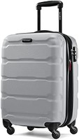 Samsonite 新秀丽 Omni Pc Hardside 可扩展行李箱 带万向轮，银色，Carry-On 20-Inch