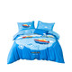  MERCURY 水星家纺 儿童纯棉四件套 蓝蓝海(抗菌/床笠款) 适用1.2米床，搭配150*210cm被芯　