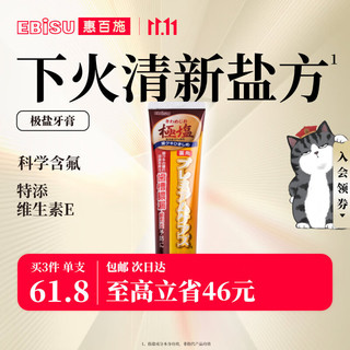 EBiSU 惠百施 日本进口清新柚子味极盐牙膏 100g