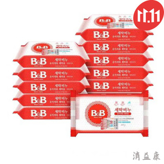 B&B 保宁 韩国保宁宝宝皂婴儿皂洗衣皂 6洋甘菊+6洋槐花