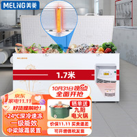 美菱（MELING）冰柜商用大容量601升 冷藏冷冻转换卧式冷柜 雪柜大冰箱MCF(W)-668