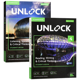 原版剑桥初中英语教材Unlock教材 Unlock 4级别 读写+听说 KET/PET/FCE雅思托福阅读写作教材