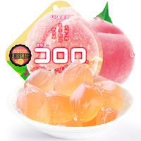 UHA 悠哈 果汁软糖桃子味52g酷露露水果汁软糖零食水蜜桃味