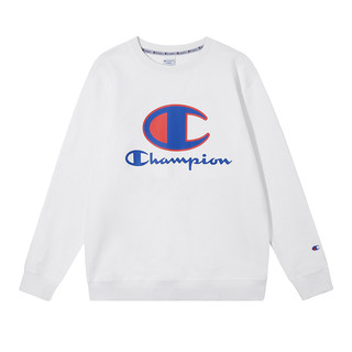 CHAMPION 冠军 春秋季LOGO圆领印花加绒卫衣男女潮牌