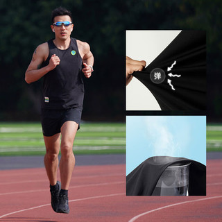 Flipbelt2023款运动腰包裤短裤男女士 速干透气 跑步 经典黑男士 XS
