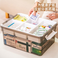 Citylong 禧天龙 多功能药品收纳盒双层家用大容量医药箱
