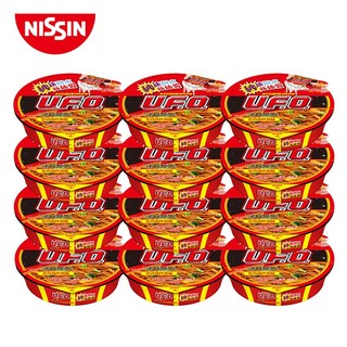 NISSIN 日清食品 日清 方便面 UFO飞碟炒面 鱼香肉丝风味 124g*12碗整箱装