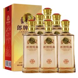 langjiu郎酒郎牌特曲窖藏5号浓香型白酒50度500ml6瓶整箱装