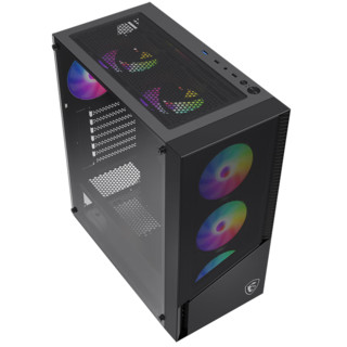 MSI 微星 龙菱二代  黑色游戏办公台式电脑主机atx机箱 (支持ATX主板/240冷排散热/玻璃侧透/优化风道设计)