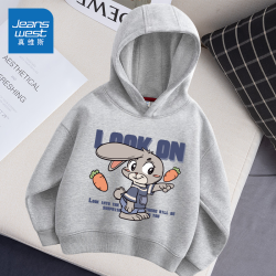 jeanswest真维斯童装男童卫衣春秋款儿童休闲运动衣服男大童秋季连帽