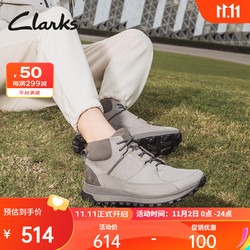 Clarks 其乐 男士短筒工装靴 261642277 灰色 42
