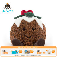 Jellycat 2023圣诞趣味圣诞布丁 毛绒玩具玩偶公仔 趣味圣诞布丁 H17 X W13 CM