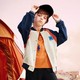 MQD 马骑顿 童装男童韩版棒球服外套秋新款儿童撞色拼接复古时髦开衫潮