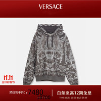 VERSACE 范思哲 男士卫衣提花长袖连帽衫L  礼物