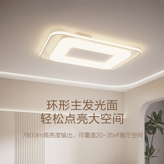 PHILIPS 飞利浦 led吸顶灯客厅灯现代简约餐厅卧室灯轻奢灯具套餐两室一厅 若雪