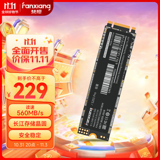 FANXIANG 梵想 512GB SSD固态硬盘 M.2接口(SATA总线) 高速长江存储晶圆 适用台式笔记本电脑 S201PRO