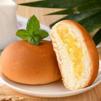 豪广源 代餐休闲零食菠萝味夹心面包 8个面包【约500克】