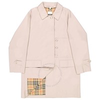 限尺码：BURBERRY 博柏利 女士纯棉嘎巴甸面料风衣